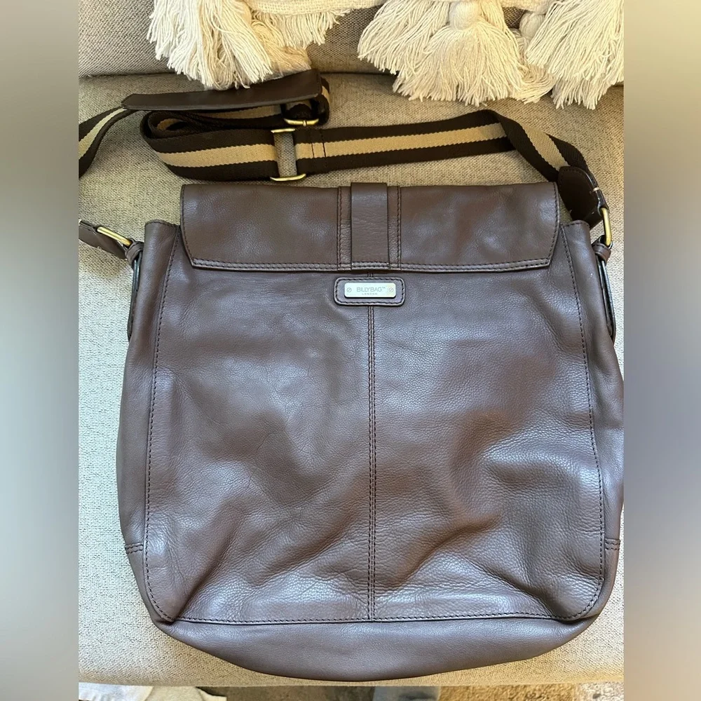 Vintage Billy‎ Bag London Brown Leather Crossbody Messenger Bag